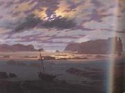 Caspar David Friedrich The Baltic sea in the Moonlight (mk10) oil painting on canvas